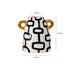 Black & White Striped Ceramic Vase – Modern Home Decor
