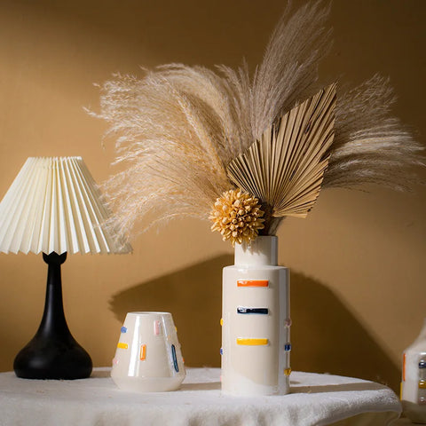 Colorful Ceramic Dopamine Vase – Modern Table Decor