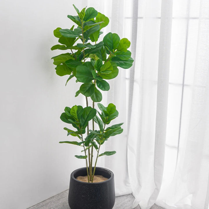 122cm Large Artificial Ficus Tree – Realistic Tropical Greenery for Home, Office, Garden & Shop Decoratio