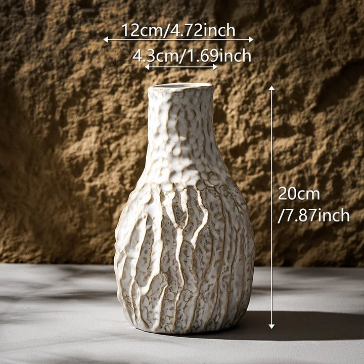 Nordic Ceramic Vase – Modern Boho Tabletop Decor
