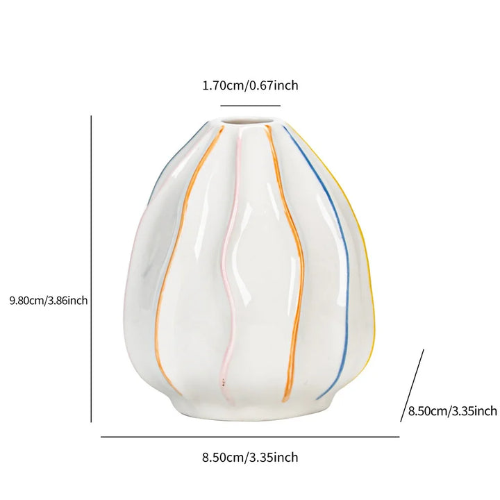 Cute Ceramic Bud Vase – Modern Tabletop Home Decoration