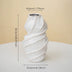 Ceramic Spiral Vase – Modern Twisted Pottery Decoration