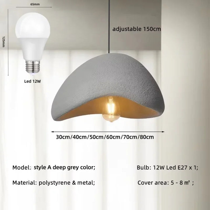 Nordic Wabi Sabi LED Pendant Light – Bar & Restaurant