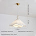 Nordic Fabric LED Chandelier – Modern White Pendant Light