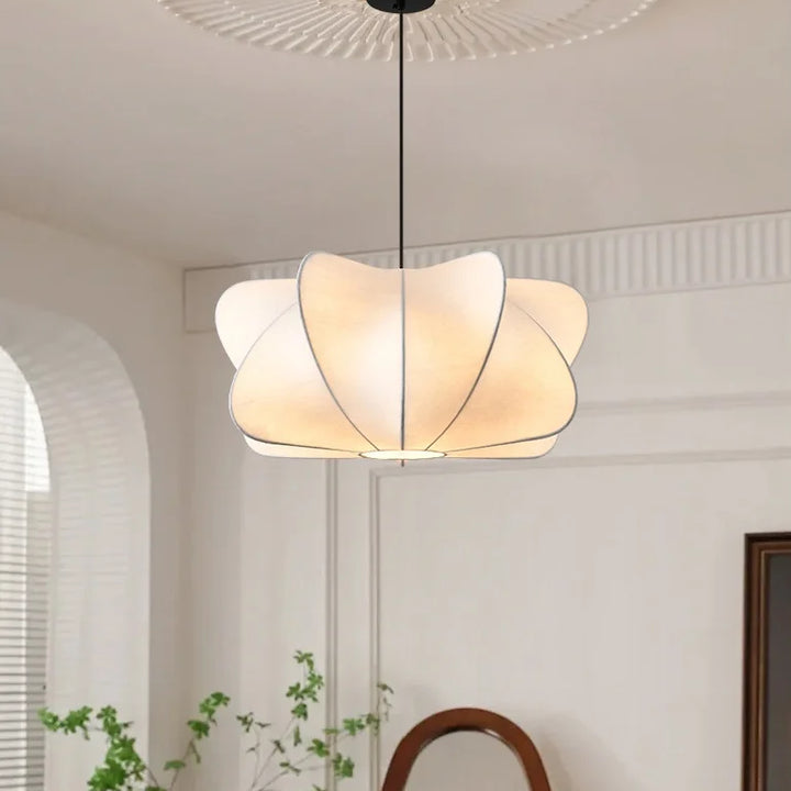 Wabi Sabi Silk LED Pendant Light – Japanese Style Lamp