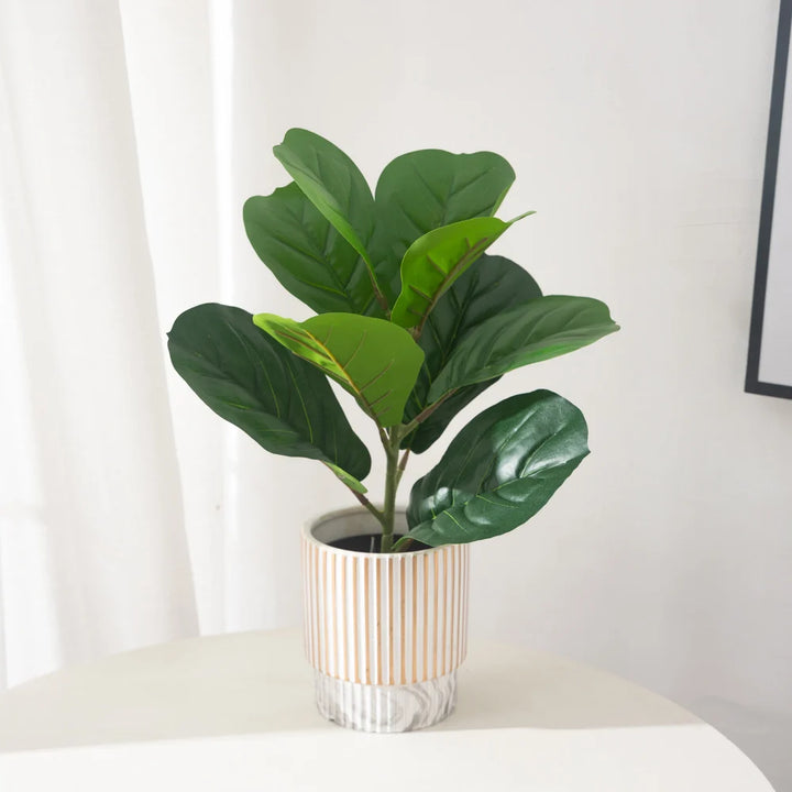 38cm Artificial Ficus Plant – Small Desk & Home Decor