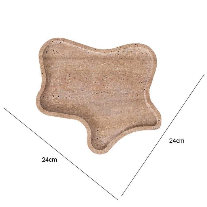 Natural Travertine Marble Incense Burner – Wabi-Sabi Ball-Shaped Stone Holder for Home & Spiritual Decor