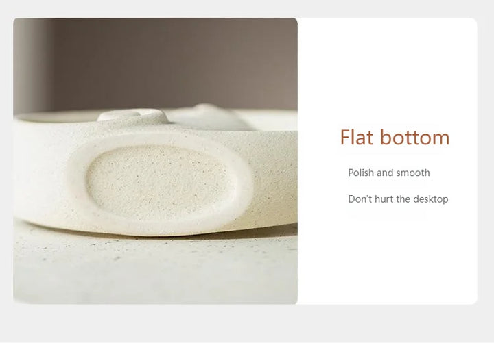 Abstract Cat Ceramic Vase – Modern Minimalist Animal Decor