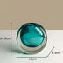 Gradient Glass Vase – Transparent Round Flower Pot Decor