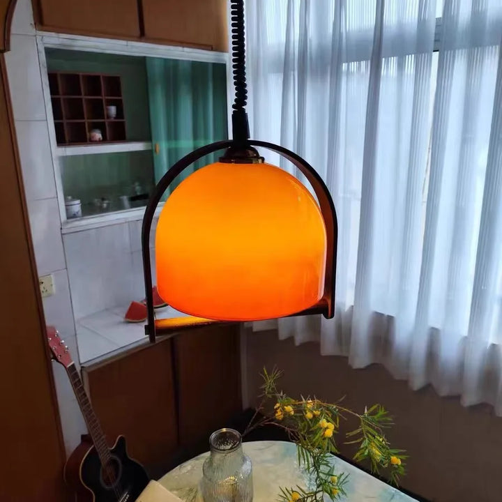 Medieval Glass Pendant Light – Adjustable Indoor Chandelier