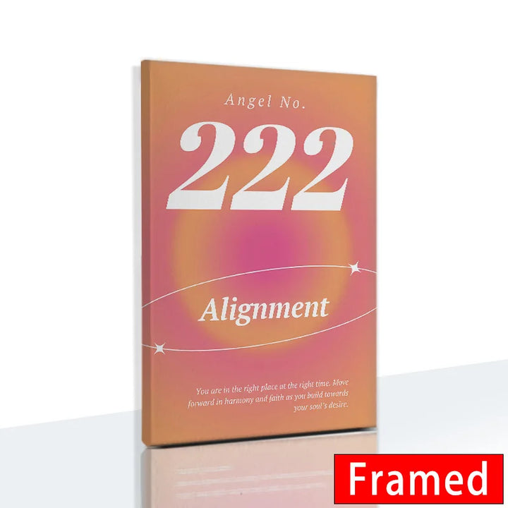 Gradient Spiritual Aura Canvas – Framed Pastel Wall Art