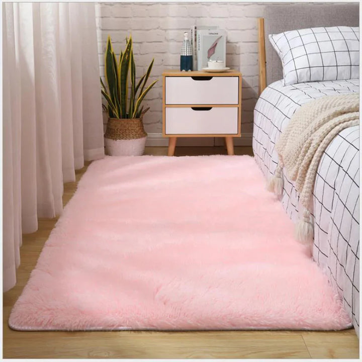 Thick Fluffy Plush Rug for Living Room and Bedroom