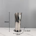 Silver-Plated Metal Vase – Modern Decorative Flower Pot
