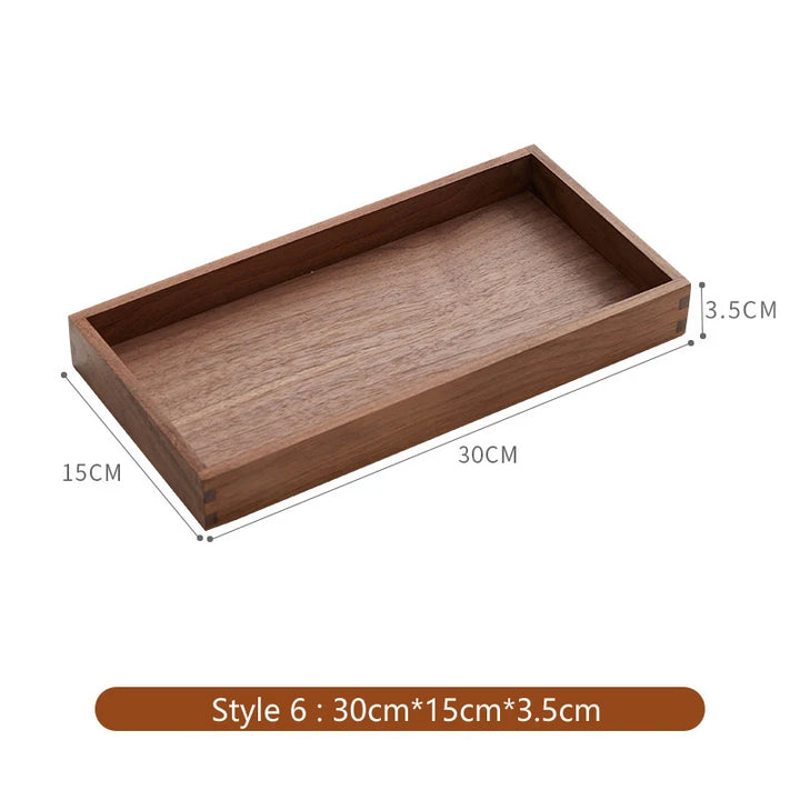 Solid Wood Organizer Box – Desk & Coffee Table Storage Tray