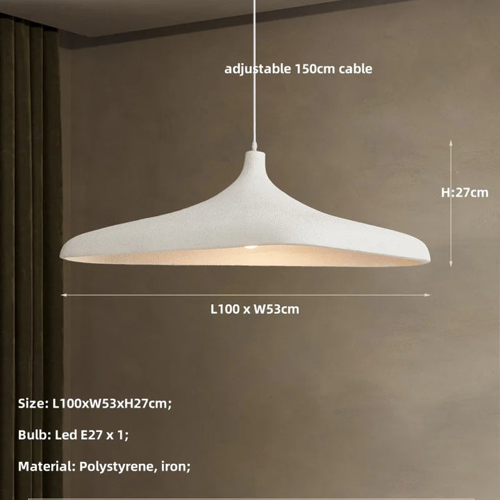 Wabi Sabi Brown Pendant Light – Japanese Minimalist LED Lamp