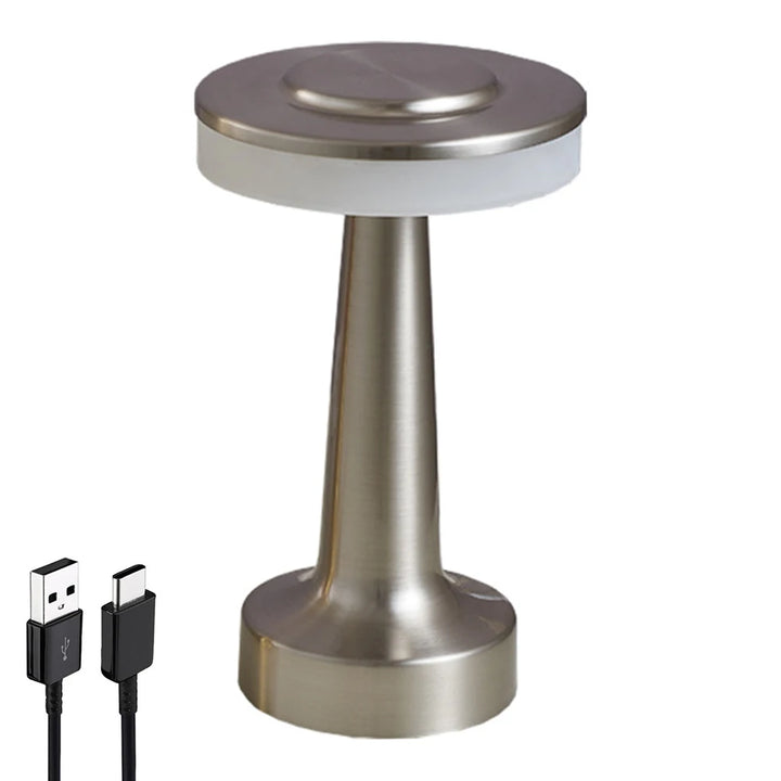 Rechargeable LED Touch Table Lamp – Cordless Bedside & Desk Light for Bedroom, Restaurant & Bar Decor