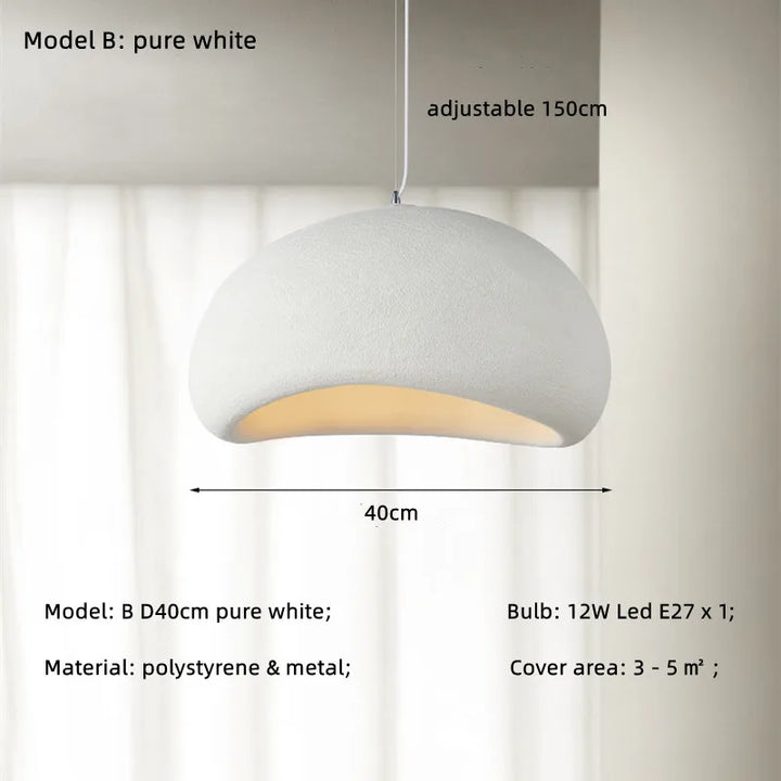 Nordic Wabi Sabi LED Pendant Light – Dining & Bar Lamp