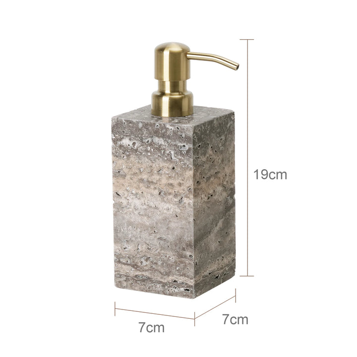 Grigio Travertine Bathroom Set – Natural Marble Accessories