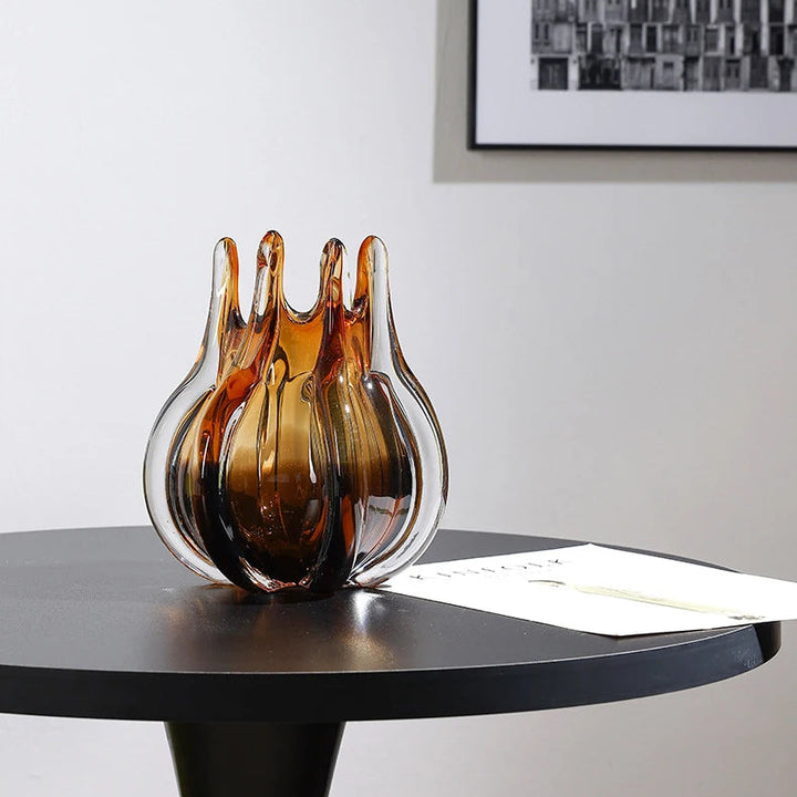 Creative Bud Glass Vase – Modern Transparent Flower Pot