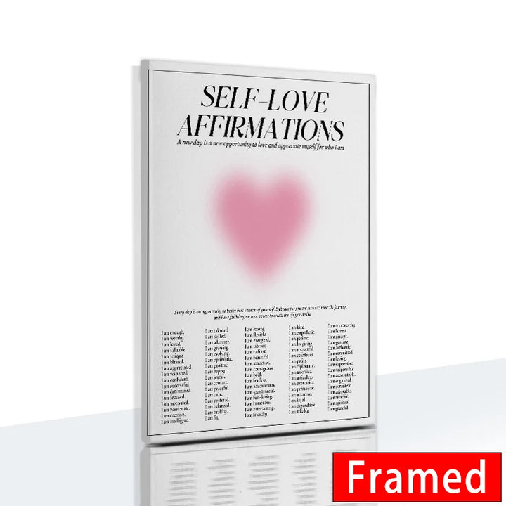 Gradient Spiritual Aura Canvas – Framed Pastel Wall Art