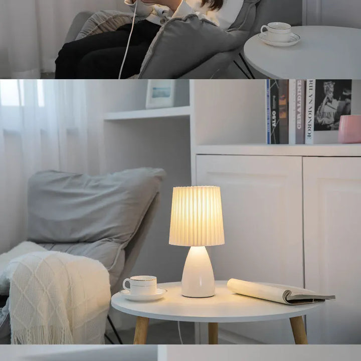 Ceramic Milkshake LED Night Lamp – Soft Bedside Light