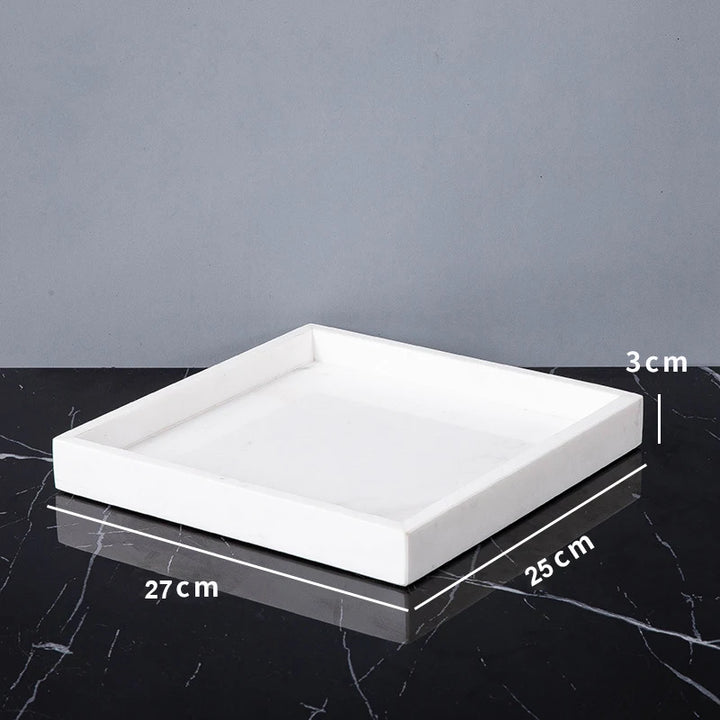 Volakas White Marble Bathroom Accessories Set