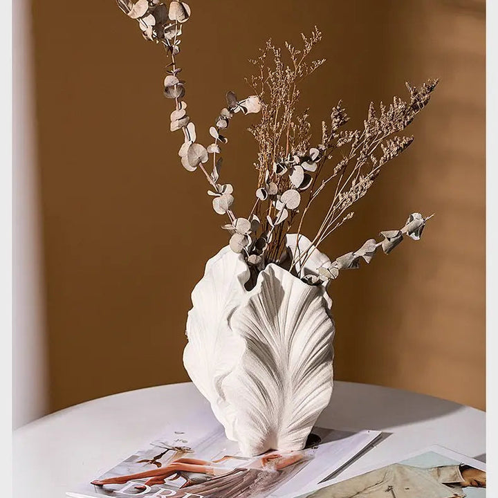 Ceramic Irregular Vase – Modern Nordic Flower Pot for Home