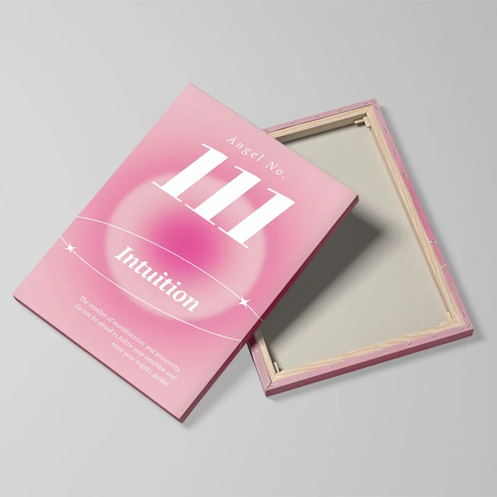 Gradient Spiritual Aura Canvas – Framed Pastel Wall Art