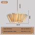 Nordic Wabi-Sabi Pendant Light – Creamy White LED Chandelier in Japanese Fiber for Bedroom, Living Room or Artful Interior Decor