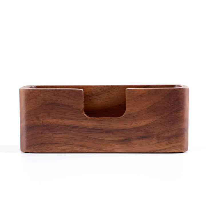 Wooden Business Card Holder – Office Desk Display Box