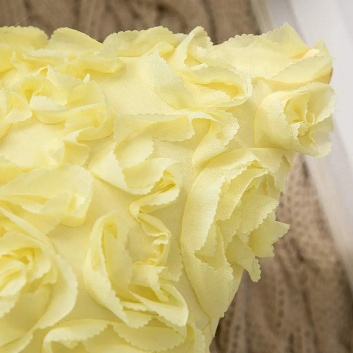 Rose Embroidered Pillow Cover – Decorative Cushion