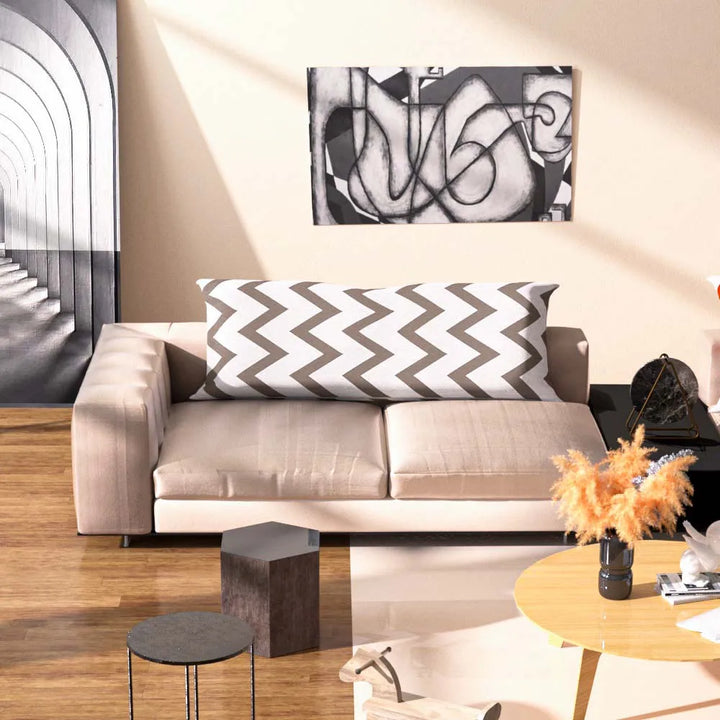 Nordic Cotton Long Pillow Case – Soft Wave Body Pillow Cover