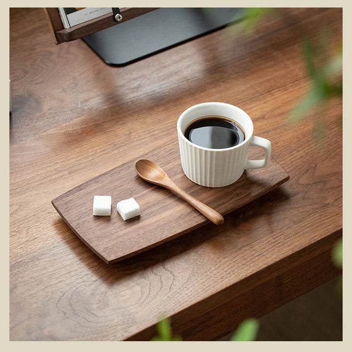 Wooden Tea Tray – Japanese Style Solid Wood Coffee & Snack Tray