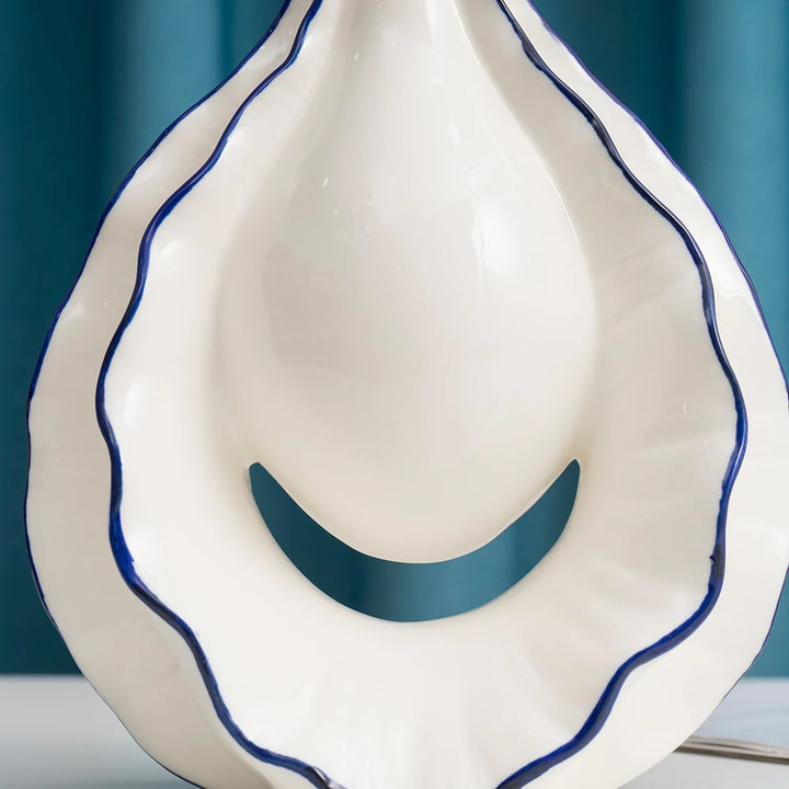 Ceramic Oyster Vase – Modern Centerpiece Vessel for Fresh Flowers | Tabletop Home Decor for Living Room, Bedroom, or Entryway