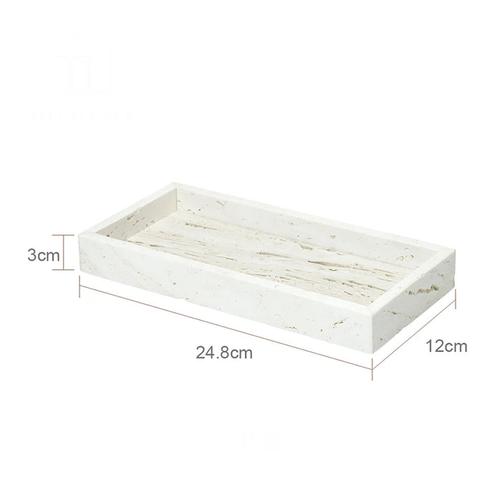 Beige Travertine Bathroom Set – Natural Marble Accessories