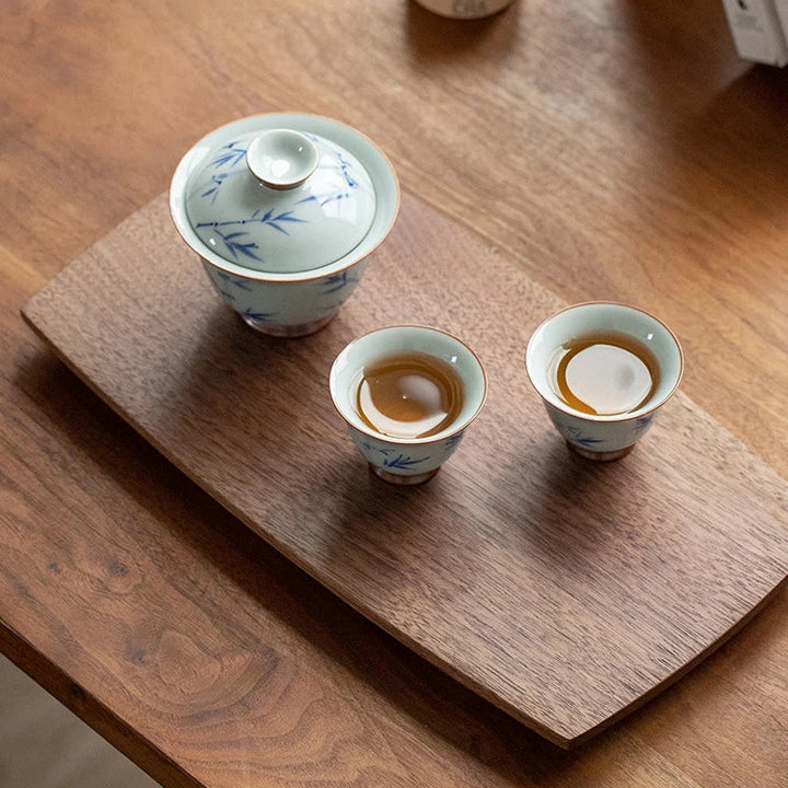 Wooden Tea Tray – Japanese Style Solid Wood Coffee & Snack Tray