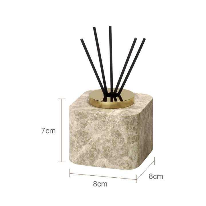 Emperador Marble Bathroom Set – Natural Stone Soap Dish & Tray