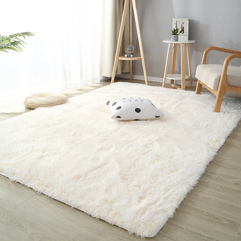 Long Plush Modern Soft Rug for Living Room