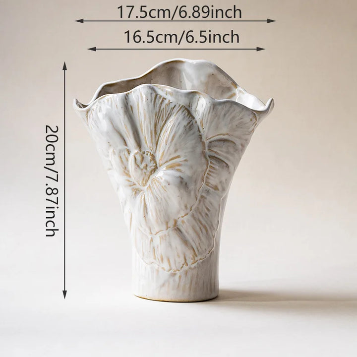 Retro Ceramic Vase – Modern Tabletop Flower Decor