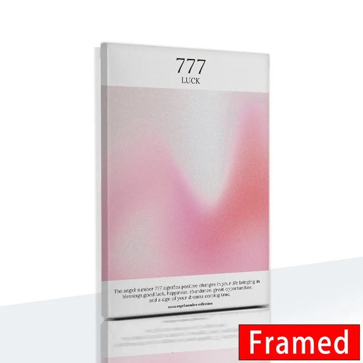 Gradient Spiritual Aura Canvas – Framed Pastel Wall Art