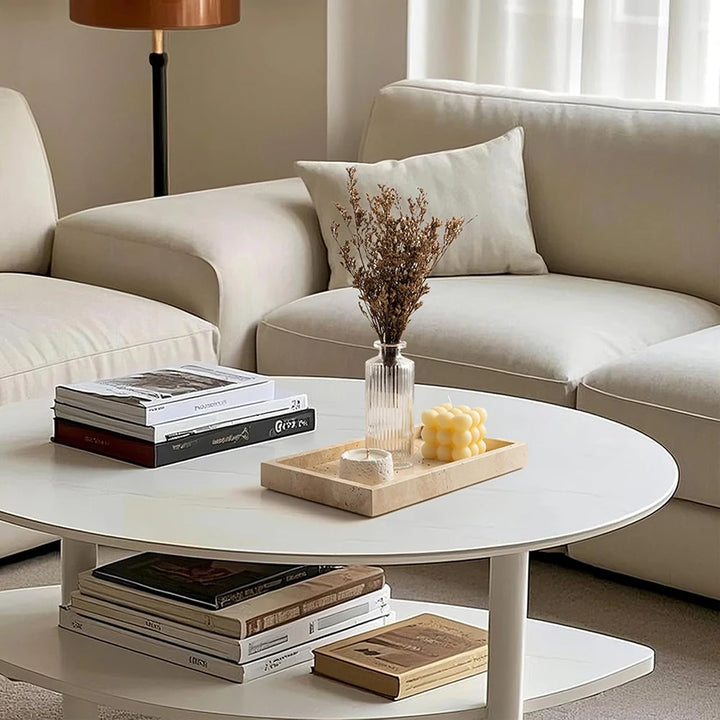 Rectangular Travertine Tray – Marble Vanity & Jewelry Organizer