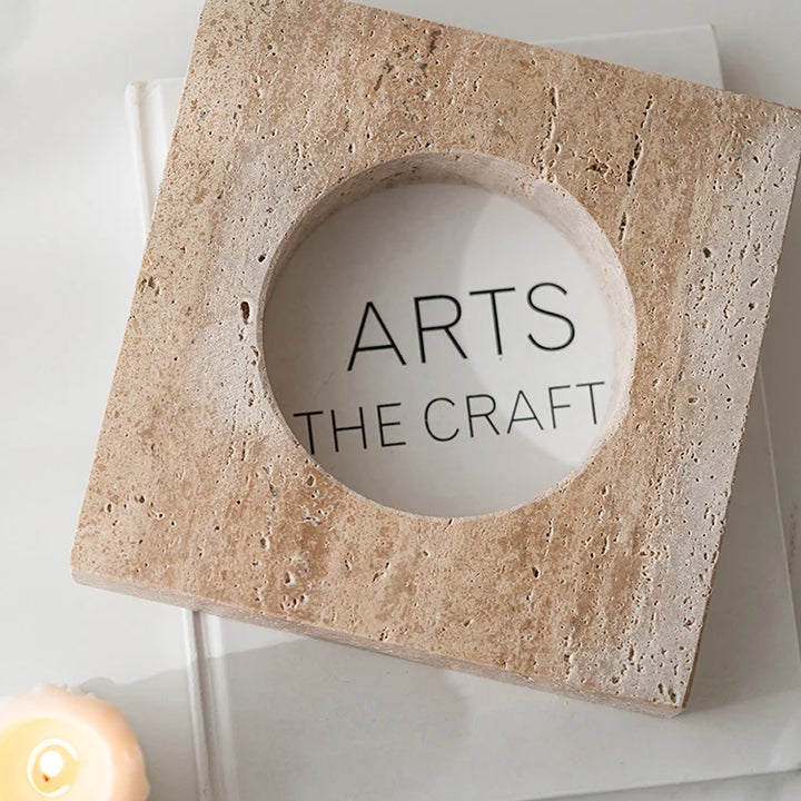 Archway Travertine Sculpture – Luxury Marble Home Décor