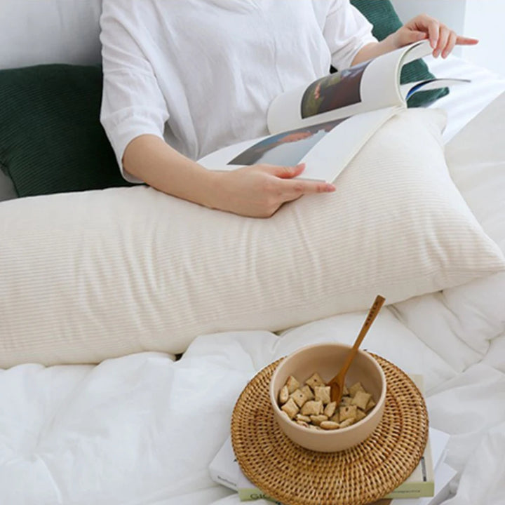 Ultra Soft Corduroy Long Body Pillow Cover