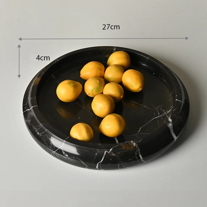 Natural Marble Decorative Tray – Coffee Table Accent