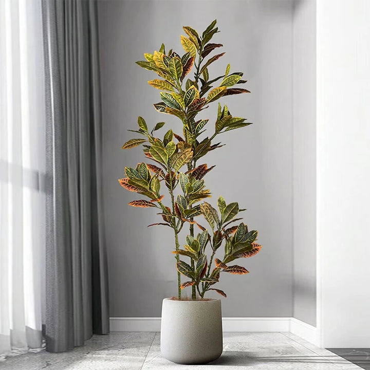 Large Artificial Tropical Plant Branch – Real Touch Magnolia Leaves