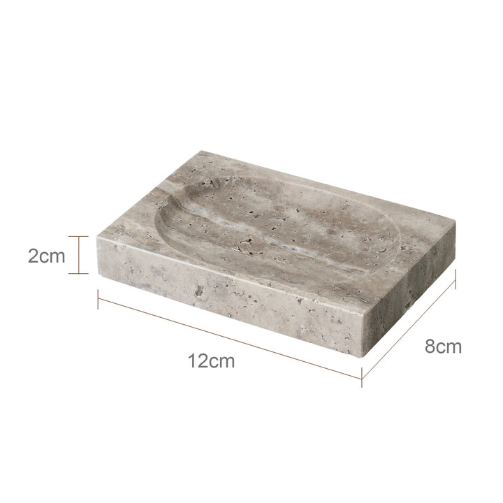Grigio Travertine Bathroom Set – Natural Marble Accessories