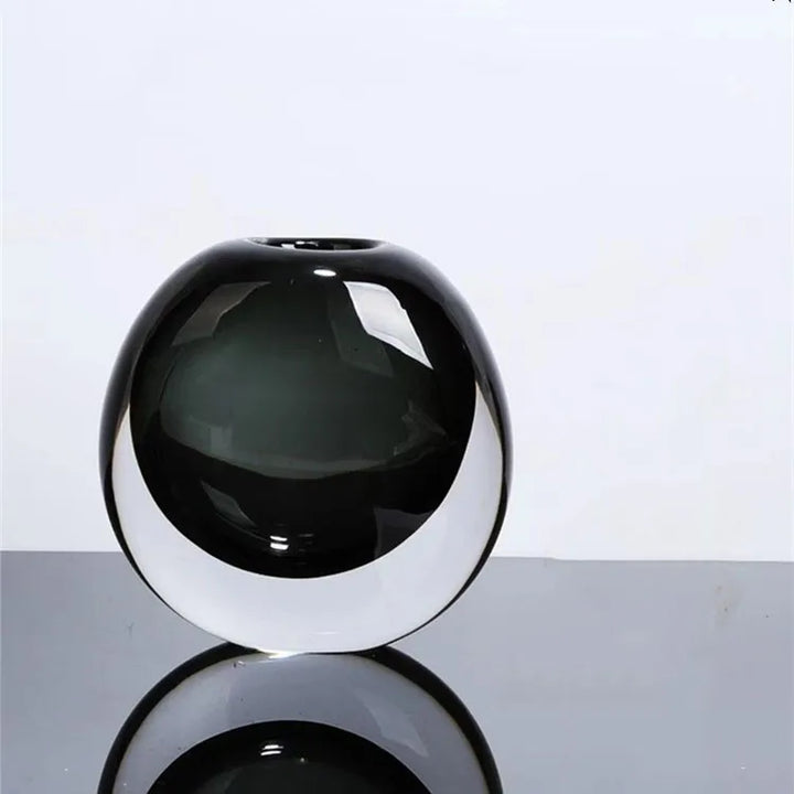 Transparent Crystal Glass Vase – Modern Flower Arrangement Decor