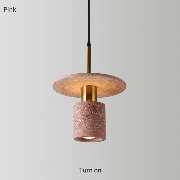 Modern Terrazzo Pendant Lamp for Bedroom & Dining Room