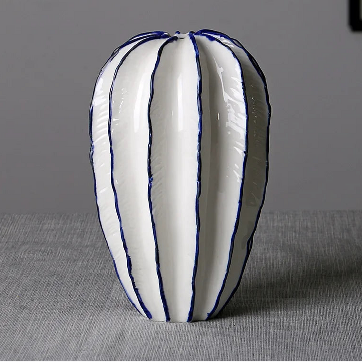 Star Fruit Ceramic Vase – Modern Decor for Living Room