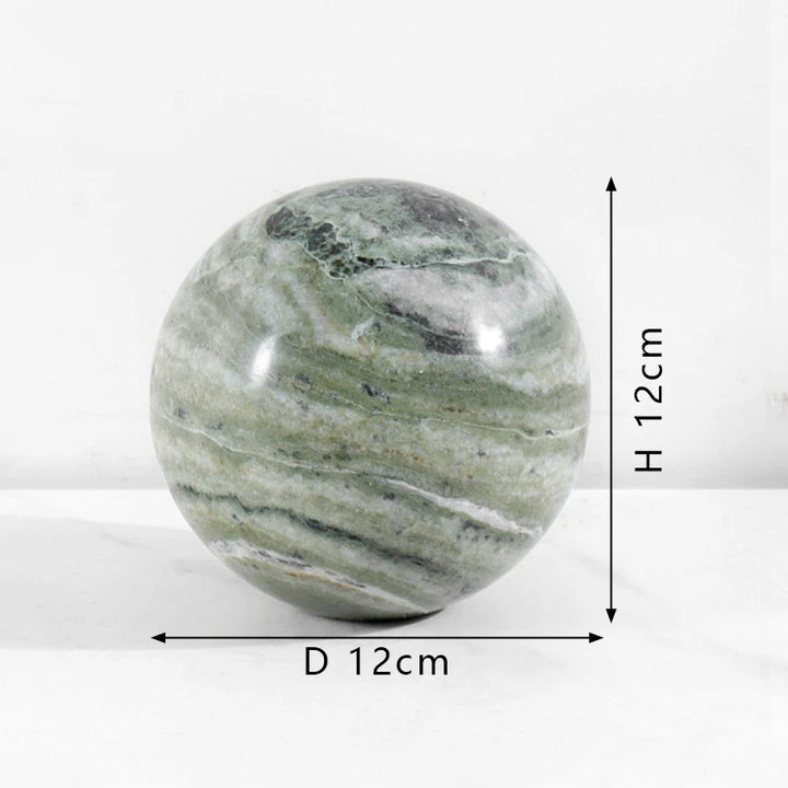 Natural Marble Decorative Sphere – Travertine Stone Ball Décor